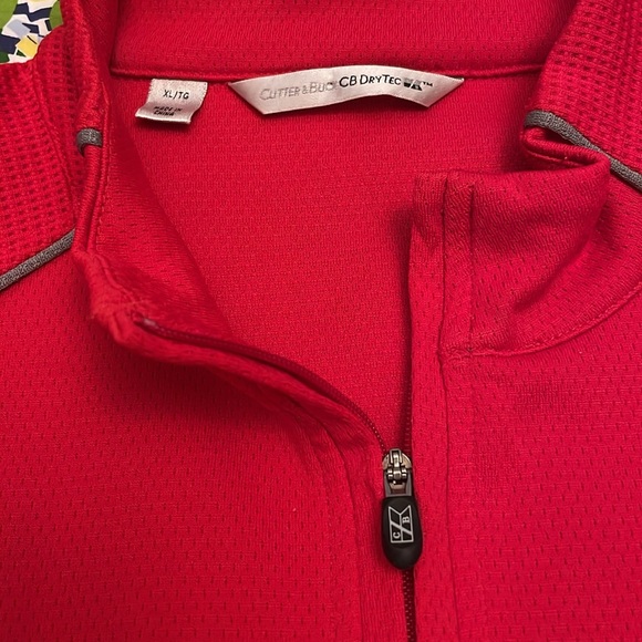 NWOT Torrey Pines Golf Jacket Cutter & Buck Women’s XL Red - Picture 3 of 11